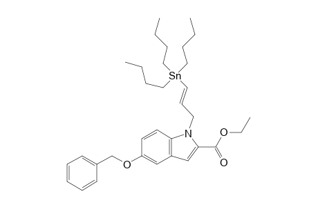 Ethyl 5-(Benzyloxy)-1-[(E)-3-(tri-n-Butylstannyl)-2-propenyl]-1H-indole-2-carboxylate