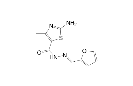 5-thiazolecarboxylic acid, 2-amino-4-methyl-, 2-[(E)-2-furanylmethylidene]hydrazide