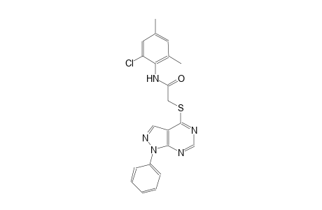 N-(2-chloro-4,6-dimethylphenyl)-2-[(1-phenyl-1H-pyrazolo[3,4-d]pyrimidin-4-yl)sulfanyl]acetamide