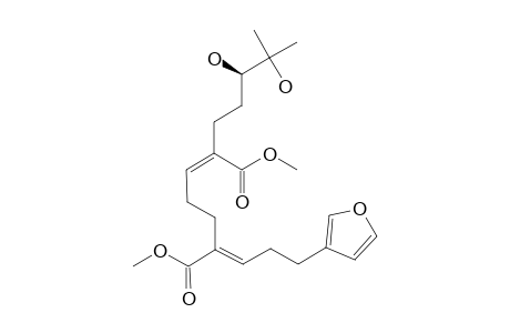(2-Z,6-E)-DIMETHYL-2-((S)-3,4-DIHYDROXY-4-METHYLPENTYL)-6-(3-(FURAN-3-YL)-PROPYLIDENE)-HEPT-2-ENEDIOATE