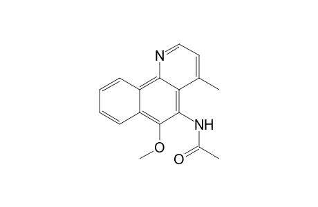 Acetamide, N-(6-methoxy-4-methylbenzo[h]quinolin-5-yl)-