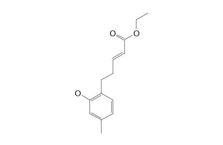ETHYL-5-(2-HYDROXY-4-METHYL-PHENYL)-2-PENTENOATE