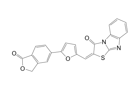 (2E)-2-[[5-(1-ketophthalan-5-yl)-2-furyl]methylene]thiazolo[3,2-a]benzimidazol-1-one