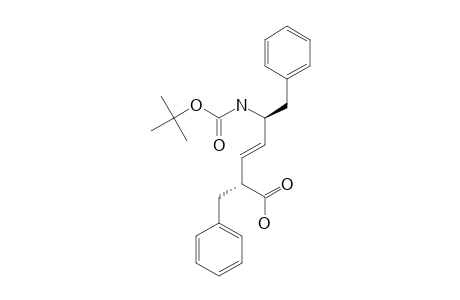 (2R,5S)-2-BENZYL-5-[(TERT.-BUTOXYCARBONYL)-AMINO]-6-PHENYL-(E)-3-HEXENOIC-ACID