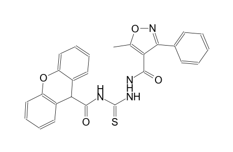 N-({2-[(5-methyl-3-phenyl-4-isoxazolyl)carbonyl]hydrazino}carbothioyl)-9H-xanthene-9-carboxamide