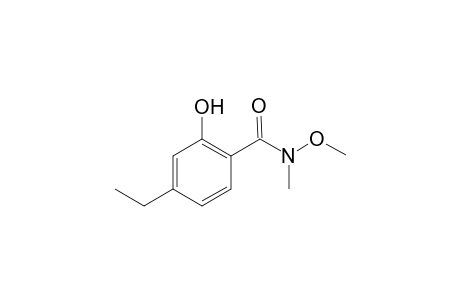 4-Ethyl-2-hydroxy-N-methoxy-N-methylbenzamide