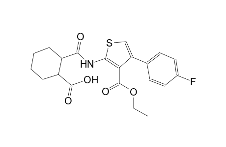 3-thiophenecarboxylic acid, 2-[[(2-carboxycyclohexyl)carbonyl]amino]-4-(4-fluorophenyl)-, ethyl ester