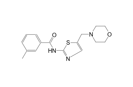 3-methyl-N-[5-(4-morpholinylmethyl)-1,3-thiazol-2-yl]benzamide