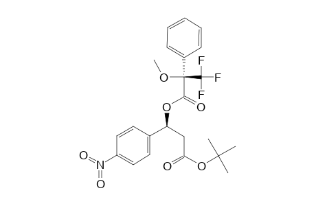 TERT.-BUTYL-(S)-3-[METHOXY-(TRIFLUOAREMETHYL)-PHENYL-ACETIC-ACID]-3-(4-NITROPHENYL)-PROPANOATE
