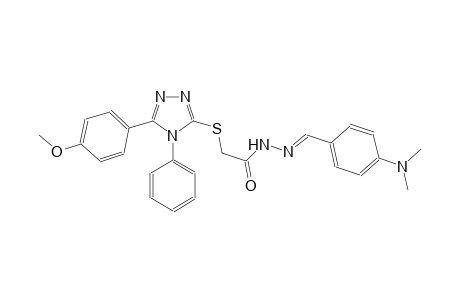 acetic acid, [[5-(4-methoxyphenyl)-4-phenyl-4H-1,2,4-triazol-3-yl]thio]-, 2-[(E)-[4-(dimethylamino)phenyl]methylidene]hydrazide