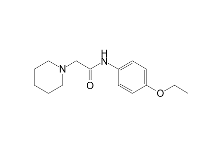 1-piperidineaceto-p-phenetidide