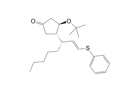 (1'R(*),2'E,3R(*),4S(*)-3-t-butoxy-4-[1'-pentyl-3'-(phenylthio)prop-2'-enyl]cyclopentan-1-one