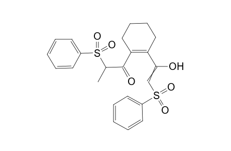 1-{2-([(1Z)-1-Hydroxy-2-(phenylsulfonyl)ethenyl])cyclohex-1-en-1-yl}-2-(phenylsulfonyl)propan-1-one
