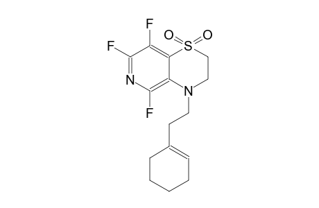 2H-pyrido[4,3-b][1,4]thiazine, 4-[2-(1-cyclohexen-1-yl)ethyl]-5,7,8-trifluoro-3,4-dihydro-, 1,1-dioxide