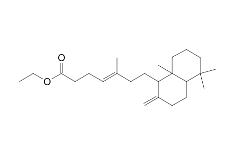 Ethyl 7-(5,5,8a-trimethyl-2-methlene-decahydronaphthyl)-5-methyl-hept-4-enoate