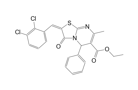 ethyl (2E)-2-(2,3-dichlorobenzylidene)-7-methyl-3-oxo-5-phenyl-2,3-dihydro-5H-[1,3]thiazolo[3,2-a]pyrimidine-6-carboxylate