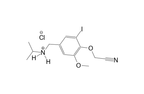 N-[4-(cyanomethoxy)-3-iodo-5-methoxybenzyl]-2-propanaminium chloride