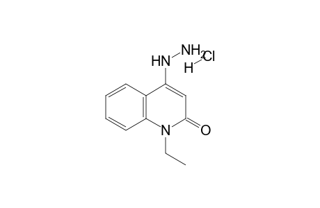 (1-Ethyl-2-oxo-1,2-dihydro-4-quinolinyl)hydrazine hydrochloride