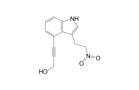 3-(2'-Nitroethyl)-4-[3'-hydroxy-1'-propyn-1'-yl]indole