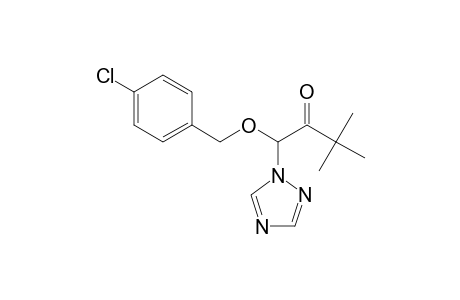 2-Butanone, 1-[(4-chlorophenyl)methoxy]-3,3-dimethyl-1-(1H-1,2,4-triazol-1-yl)-