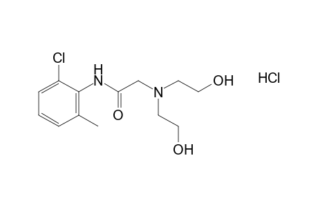 2-[bis(2-hydroxyethyl)amino]-6'-chloro-o-acetotoluidide, monohydrochloride