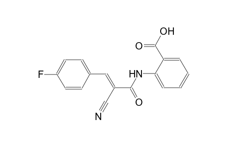 2-{[(2E)-2-cyano-3-(4-fluorophenyl)-2-propenoyl]amino}benzoic acid