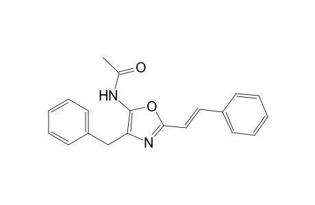 2-(2-Phenylvinyl)-4-benzyl-5-acetamidooxazole