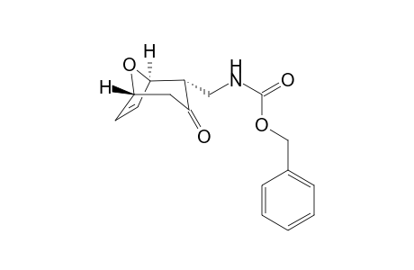 Benzyl (((1R*,2S*,5R*)-3-oxo-8-oxabicyclo[3.2.1]oct-6-en-2-yl)methyl)carbamate