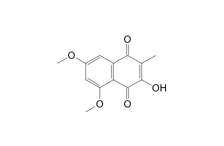 1,4-Naphthalenedione, 3-hydroxy-5,7-dimethoxy-2-methyl-