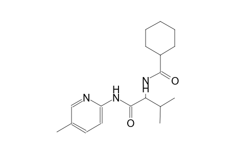 N-(2-methyl-1-{[(5-methyl-2-pyridinyl)amino]carbonyl}propyl)cyclohexanecarboxamide