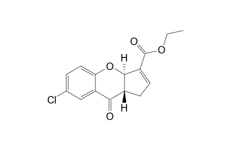 6-CHLORO-3A,9A-DIHYDRO-1-ETHOXYCARBONYL-1-CYCLOPENTENO-[5,4-B]-BENZOPYRAN-4-ONE