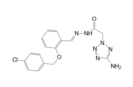 2-(5-amino-2H-tetraazol-2-yl)-N'-((E)-{2-[(4-chlorobenzyl)oxy]phenyl}methylidene)acetohydrazide