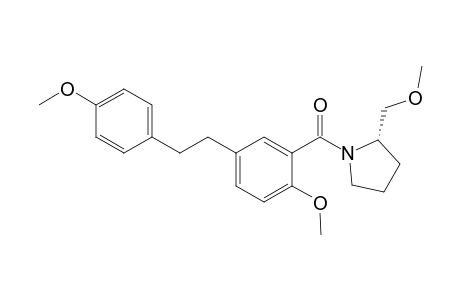(S)-(2-methoxy-5-(4-methoxyphenethyl)phenyl)(2-(methoxymethyl)pyrrolidin-1-yl)methanone