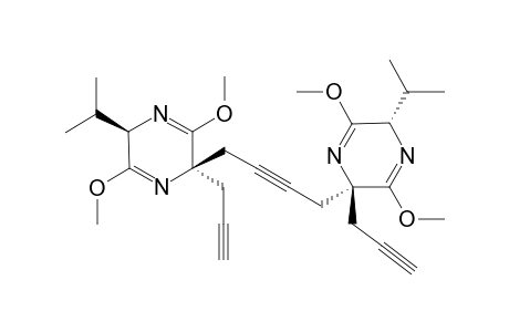 1,4-BIS-[(2R,5S)-2,5-DIHYDRO-2-ISOPROPYL-3,6-DIMETHOXY-5-PROPARGYLPYRAZIN-5-YL]-2-BUTYNE
