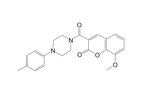 8-Methoxy-3-[4-(4-methylphenyl)piperazin-1-yl]carbonyl-chromen-2-one