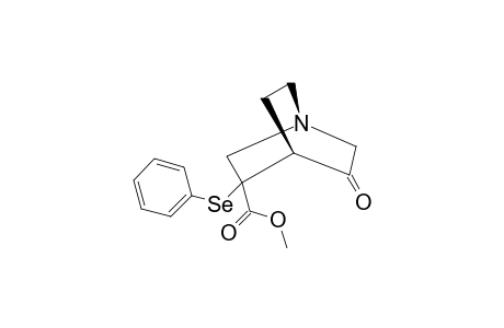 1-AZA-3-METHOXYCARBONYLBICYCLO-3-PHENYLSELENYLBICYCLO-[2.2.2]-OCTAN-5-ONE