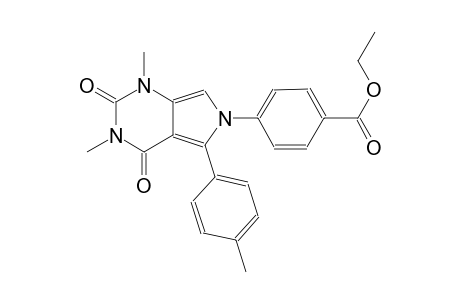 ethyl 4-[1,3-dimethyl-5-(4-methylphenyl)-2,4-dioxo-1,2,3,4-tetrahydro-6H-pyrrolo[3,4-d]pyrimidin-6-yl]benzoate