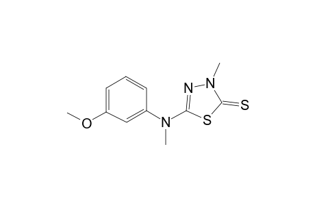 5-(m-Anisidino)-3H-1,3,4-thiadiazole-2-thione, N,N'-dimethyl-