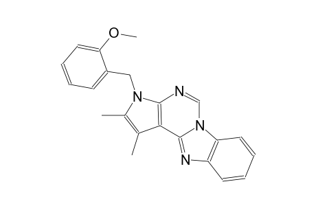3H-pyrrolo[2',3':4,5]pyrimido[1,6-a]benzimidazole, 3-[(2-methoxyphenyl)methyl]-1,2-dimethyl-