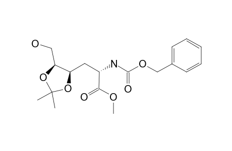 METHYL-2-BENZYLOXYCARBONYLAMINO-2,3-DIDEOXY-4,5-O-ISOPROPYLIDENE-D-ARABINO-HEXONATE