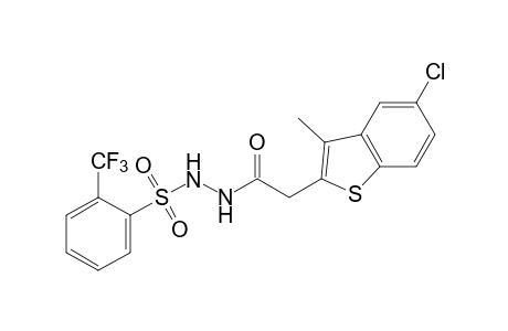 1-[(5-CHLORO-3-METHYLBENZO[b]THIEN-2-YL)ACETYL]-2-[(alpha,alpha,alpha-TRIFLUORO-o-TOLYL)SULFONYL]HYDRAZINE