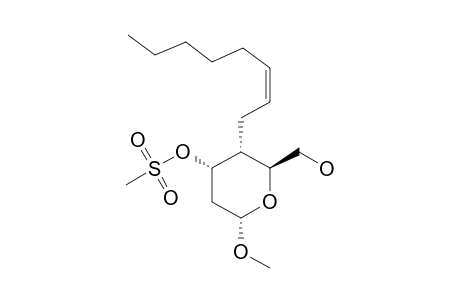 METHYL-2,4-DIDEOXY-3-O-METHYL-SULFONYL-4-C-[(2Z)-OCTENYL]-ALPHA-D-ARABINO-HEXOPYRANOSIDE