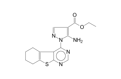 4-(4-ethoxycarbonyl-5-amino-1-pyrazolyl)-5,6,7,8-tetrahydropyrimidino[4,5-b]benzothiophene