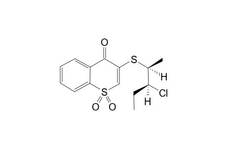 3-(2'-CHLORO-1'-METHYLBUTYLTHIO)-THIOCHROMONE-1,1-DIOXIDE