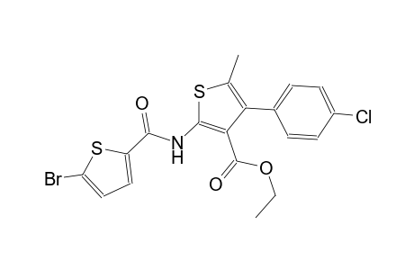 ethyl 2-{[(5-bromo-2-thienyl)carbonyl]amino}-4-(4-chlorophenyl)-5-methyl-3-thiophenecarboxylate