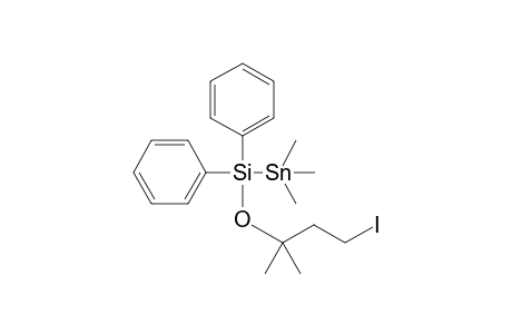 [(1-Iodo-3-methylbutan-3-yloxy)diphenylsilyl]trimethylstannane