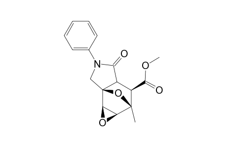 Methyl (1aR*,2S*,3R*,3aR*,6aS*,6bS*)-2-methyl-4-oxo-5-phenyloctahydro-2,6a-epoxyoxireno[e]isoindole-3-carboxylate