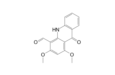 4-Acridinecarboxaldehyde, 9,10-dihydro-1,3-dimethoxy-9-oxo-