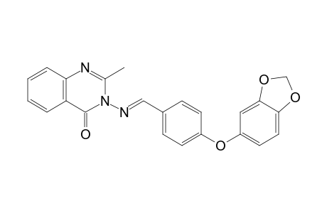 3-({(E)-[4-(1,3-Benzodioxol-5-yloxy)phenyl]methylidene}amino)-2-methylquinazolin-4(3H)-one