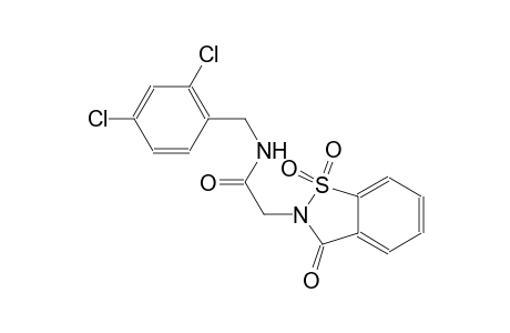 N-(2,4-dichlorobenzyl)-2-(1,1-dioxido-3-oxo-1,2-benzisothiazol-2(3H)-yl)acetamide